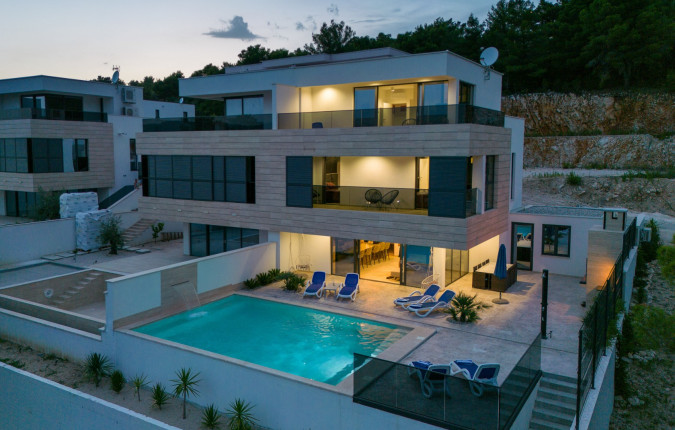 The exclusive villa "Adria View", Adria View - Luxury Villa in Dalmatia with Pool and Sea View Komarna